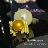 Versa estrela coluna ramo pequena irmã real pérola acessórios anel suporte vazio banhado a ouro cerca de 10-12mm conta redonda anel de dedo vivo