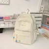 Nueva Mochila Cruzada de Doble Hombro para Escuela Secundaria y Preparatoria para Niñas Viaje Gran Capacidad Ligera Alto Valor Estético Mochila Niche de Instagram