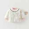 Ropa para Bebé 100g Tipo Acolchado Ropa para Gatear para Bebés Niños y Niñas en Otoño e Invierno Tops Engrosados para Niños para Mantenerse Calientes