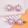 Cuentas de Flor de Ciruelo de Color Sólido Chapadas en Color de 16 mm Cuentas Acrílicas Cuentas Sueltas Accesorios para Hacer Collares Pulseras con Cuentas Hechos a Mano