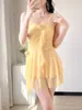 Estilo Puramente Sexy, Saia Grande, Roupa de Banho para Resort de Águas Termais, Roupa de Banho Versátil Nova Estilo Doce e Emagrecedora Conservadora para Mulheres