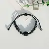 Pulsera de Cerámica Jingdezhen Nueva Pulsera de Cerámica China Joyería Estudiante Estilo Tíbet Cuerda Trenzada a Mano Puesto Regalo para Estudiante
