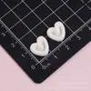 Macaron brillante líneas huecas corazón resina accesorios pegamento crema llavero bricolaje materiales para collar de mascota