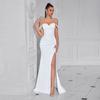 Nuevo Vestido de Noche de Alta Gama con Temperamento Sexy y Corte Entallado para Mujer de Amazon, con Abertura, para Banquete, Vestido Largo al por Mayor