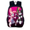 Mochila Escolar para Estudiantes kuroml Transfronteriza kuroml Mochila Escolar para Estudiantes de Dibujos Animados Lindos Mochila de 16 pulgadas Soporte para Cabello