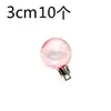 Pelota Transparente de Plástico Iridiscente Galvanizada Pelota de los Deseos Bola de Cristal Decoración para Pastel de Cumpleaños Adorno para Hornear Paquete de 10