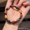 Pulsera de una sola vuelta de Calabaza Multi-Tesoro Wenwan Moda Cuerda de mano tallada Adornos Multi-Tesoro Para Jugar con Hombres y Mujeres Cuentas de Oración Fortuna y Prosperidad Cuentas de Buda