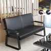 Conjunto de Sofás Modernos Simples Shenyi para Recepção de Escritório, Recepção de Clientes e Negociações, Sofá de Três Lugares e Mesa de Centro