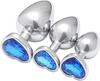 Fábrica atacado diversão em forma de coração de metal posterior ânus plug aparelho posterior para homens e mulheres masturbação anal alternativa brinquedo trompete