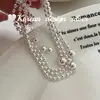 Joia Prata Estilo Ins Simples Coreana S925 Prata Esterlina Pulseira com Costura de Contas Pulseira de Design Nicho Empilhada High-End