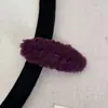 Presilha de Cabelo Fofa Estilo Francês de Pelúcia Quadrada BB Clip Fio de Tricô Colorida Grampo de Cabelo Grampo de Franja Acessório de Cabelo