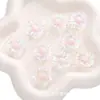 Acrílico Transparente Duas Cores Colorido Girassol Contas Soltas Artesanal DIY Pulseira de Contas Chaveiro Material para Joias