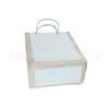 Bolsa de mão de papel kraft cinza da moda bolsa sacola de papel kraft bolsa simples de papel kraft à prova d'água ecológica