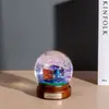 Lembrança de Viagem Bola de Cristal Lembrança Personalizada Decoração Criativa para Desktop Enfeites Globo de Flocos de Neve Automático Caixa de Música