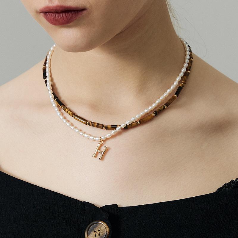 智贝主图_3新品虎眼石锁骨链小众百搭项链2022年新款