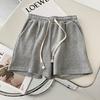 Pantalones cortos casuales de estilo preppy americano, modernos, delgados para verano, holgados, talla grande, pequeños, gordos, mm, deportivos, de cinco puntos