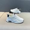 Zapatos Nuevos de Alta Gama para Hombre Primavera 2025 Pies que No Huelen Zapatos Blancos Transpirables que Aumentan la Altura Ocio Deportes Superficie de Malla para Hombre Coreano