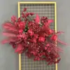 Flores de chão para casamento frescas e simples estilo coreano decoração de caminho de flores de casamento arte floral fundo de boas-vindas flor visual merchandising tecelagem de flores de seda