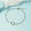 Pulsera de Círculo de Mejores Amigos para Pareja Mujer Coreana Geométrica Estudiante Un Par Simple Versátil Personalidad Verano Joyería de Mano Estilo Frío