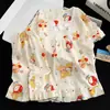 Pijama de Algodón Nube de Manga Corta para Niñas de Verano, Algodón Puro, Nuevo Estilo 2026, Conjunto de Ropa de Casa Estilo Princesa para Niños
