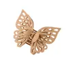 Guanyang pinza de mariposa de doble capa hueca grande para el pelo pinza de garra pinza de tiburón joyería pinza para el pelo de celebridad de Internet