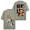 Camiseta Masculina de Manga Curta Vintage Lavada com Estampa Travis Scott, Estilo Americano High Street Transfronteiriço, Top Tendência de Verão com Gola Redonda