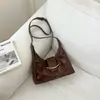 Bolsa de Grande Capacidade Feminina Verão 2026 Nova Casual Design de Nicho Ombro Único Sob o Braço Plissada para o Trabalho Bolsa Dumpling