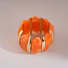 Pulsera de Cuentas Naranjas Acrílicas Transfronteriza Europea y Americana, Pulsera Estilo Vacaciones Bohemia, Accesorio de Mano para Tomar Fotos al Salir