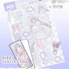 39.9 Yuan por 50 Hojas del Libro de Pegatinas Domi, Set Completo de Pegatinas de Caracteres Coreanos, Alternativa a las Pegatinas de Diario 'Korean Hot Girl'