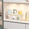 Estante de acrílico para tazas, estante de doble capa de lujo ligero para escritorio para vasos de agua y tazas de té, portavasos para aparador