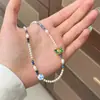 Novo Estilo Chinês Retrô Temperamento Versátil Exquisito Esmalte Dupla Face Borboleta Colar Luxo Leve Nicho Moda Corrente da Clavícula
