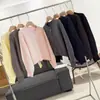 Cárdigan de punto holgado recto largo de manga larga con botones y cuello redondo de estilo minimalista, chaqueta suéter simple casual de color liso para ir al trabajo