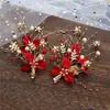 Tocados Originales para Novia Exquisitos Accesorios Coreanos Hechos a Mano Estilo Mori Dulce Pinza Lateral Accesorios Sencillos para Boda