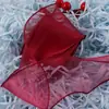 Fita de Renda Cauda de Peixe 6cm Laço Decorativo Feito à Mão DIY Fita para Embalagem de Flores Laço de Buquê Fita para Bolo