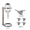 Taza estilo japonés similar a las de los restaurantes japoneses, utensilios para sake japonés, jarra para vino de hielo, dispensador de vino frío, dispensador de vino, dispensador de vino de hielo tipo goteo, calentador de vino