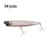 Água doce matando voando freio Luya isca flutuante lápis superfície da água série palavra cão Mino tiro longo baixo miçangas bib isca