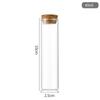 Botella de Tubo de Ensayo de Corcho de 25 mm de Diámetro Botella para Flores Secas Botella de Empaque Loto Dorado Sub-Botella para Té Aromático Botella para Dulces Botella de Almacenamiento