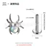 Brincos de Titânio F136 Lanbo Transfronteiriços, Piercing de Lábio Aranha de Opala, Piercings de Cartilagem de Orelha com Rosca Interna, Joias de Piercing Transfronteiriças