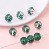 Vidrio con Goteo de Aceite Divertido de Dibujos Animados Pintado a Mano Cuentas Sueltas Cuentas Rayadas de Corazón Pulsera de Cuentas Hecha a Mano DIY Joyería de Vidrio
