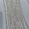 Colar de Pérolas Naturais de Três-Sete Furos 3-4mm Alto Brilho Pérola de Água Doce Material DIY de Contas Irregulares Semi-acabado Barroco