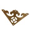 Suministro Directo de Fábrica Pieza de Flor Triangular de Bronce Latón Antiguo para Puerta de Armario Chino Caja de Madera Accesorios Decorativos Protector de Esquina