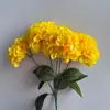 Flores Artificiales 5 Cabezas Hortensia Francesa Boda Floral Hortensia Hotel Arco Floral Decoración Camino de Flores Guía Flor Wholesale