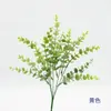 Plástico de Simulación Mango Pequeño Tallo Largo Eucalipto Decoración del Hogar Flor Simulación Eucalipto Estilismo de Boda Arreglo Floral Arte Floral