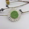 Flores de Palha de Polipropileno Girassol 6cm Girassol DIY Roupas Bolsa de Palha Tecida à Mão Acessórios Acessórios para Sapatos de Praia de Verão
