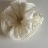 Doce de Quatro Camadas Tamanho Grande Plissado Rosa Azul Estilo Preguiçoso Leve Bola Corda de Cabelo Anel de Cabelo Intestino Grosso Acessórios de Cabelo