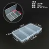 Caja de almacenamiento de accesorios de hardware caja de plástico PP transparente caja de embalaje rectangular con tapa acabado de piezas 3 cajas vacías