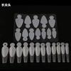 Explosión transfronteriza, molde de película de cristal para uñas, hoja sin soporte de papel, extensión, 12 piezas de un modelo, pasta legal, pulido libre, gel de silicona