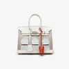 Bolsa Birkin Original de Couro para Mulheres, Bolsa de Mão da Moda, Versátil para o Dia a Dia, Combinação de Couro de Crocodilo e Vaca, Couro Puro, Luxo Discreto