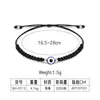 Pulseira Amuletos Olho Grego Europeia e Americana Mais Vendida na Fronteira, Corda Trançada Preta e Vermelha, Joia Simples e Fashion para Homens e Mulheres