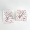 Tarjeta de Felicitación, Ramo de Flores Estéreo, Tarjeta de Felicitación, Tarjeta de Mensaje, Tarjeta de Bendición, Tarjeta Decorativa para Regalo de Vacaciones del Día de San Valentín